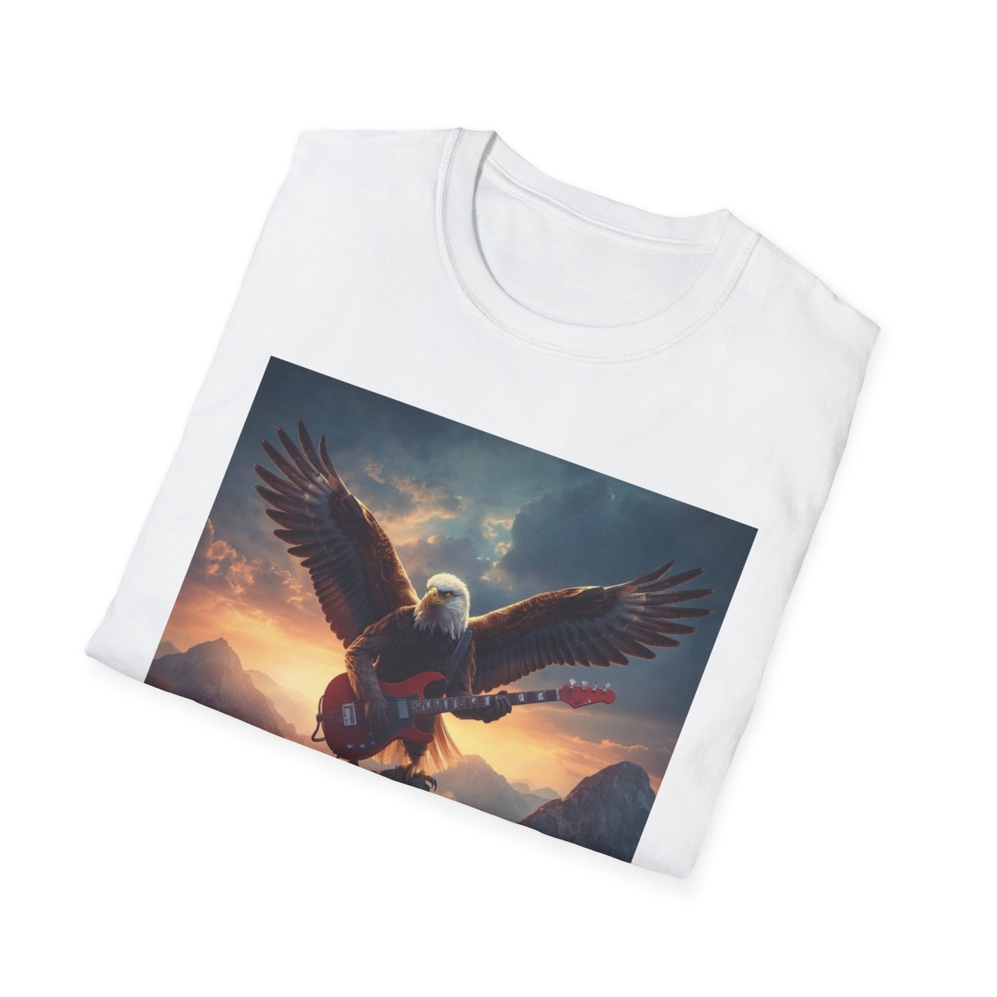 Rock & Roll Eagle T-Shirt — Born, Raised on Rock & Roll Graphic Tee