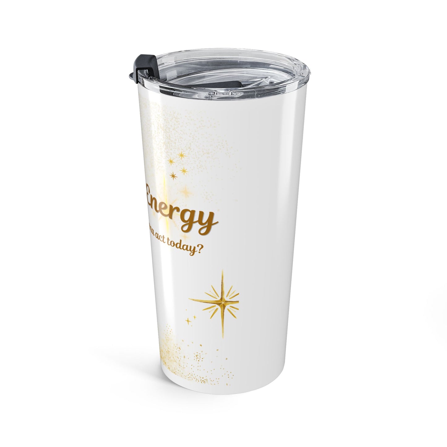 20oz 'Match Energy' Insulated Tumbler – Gold Script Travel Cup