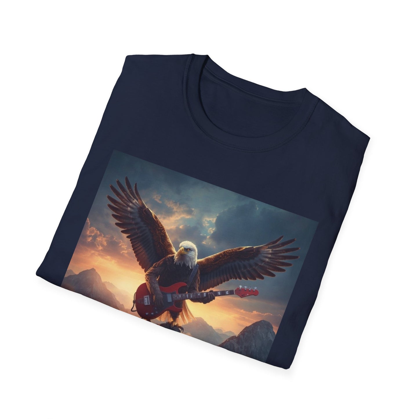 Rock & Roll Eagle T-Shirt — Born, Raised on Rock & Roll Graphic Tee