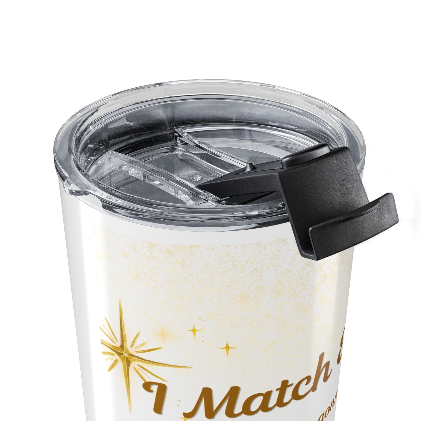 20oz 'Match Energy' Insulated Tumbler – Gold Script Travel Cup