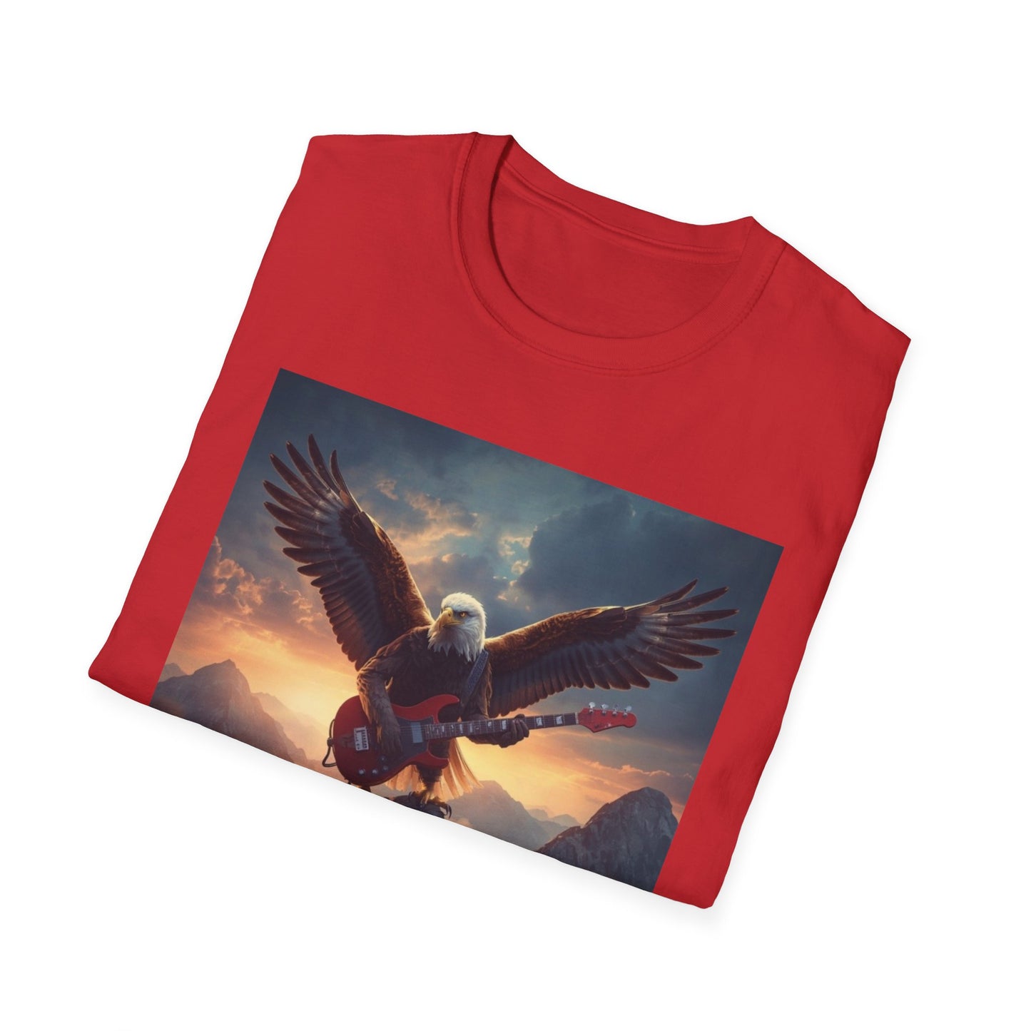 Rock & Roll Eagle T-Shirt — Born, Raised on Rock & Roll Graphic Tee