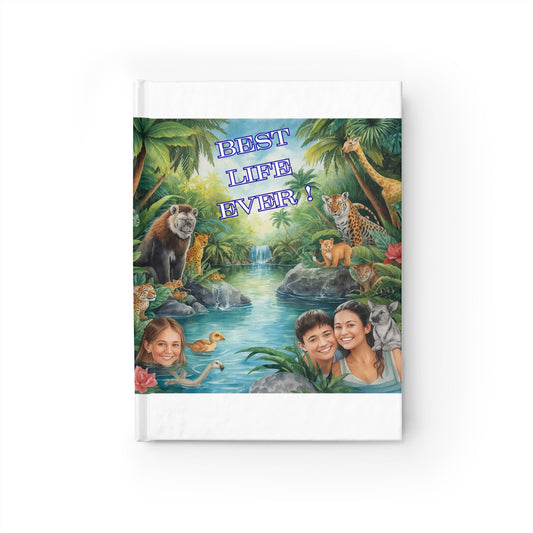 Best Life Ever  Journal — Lined Notebook with Tropical Wildlife Design