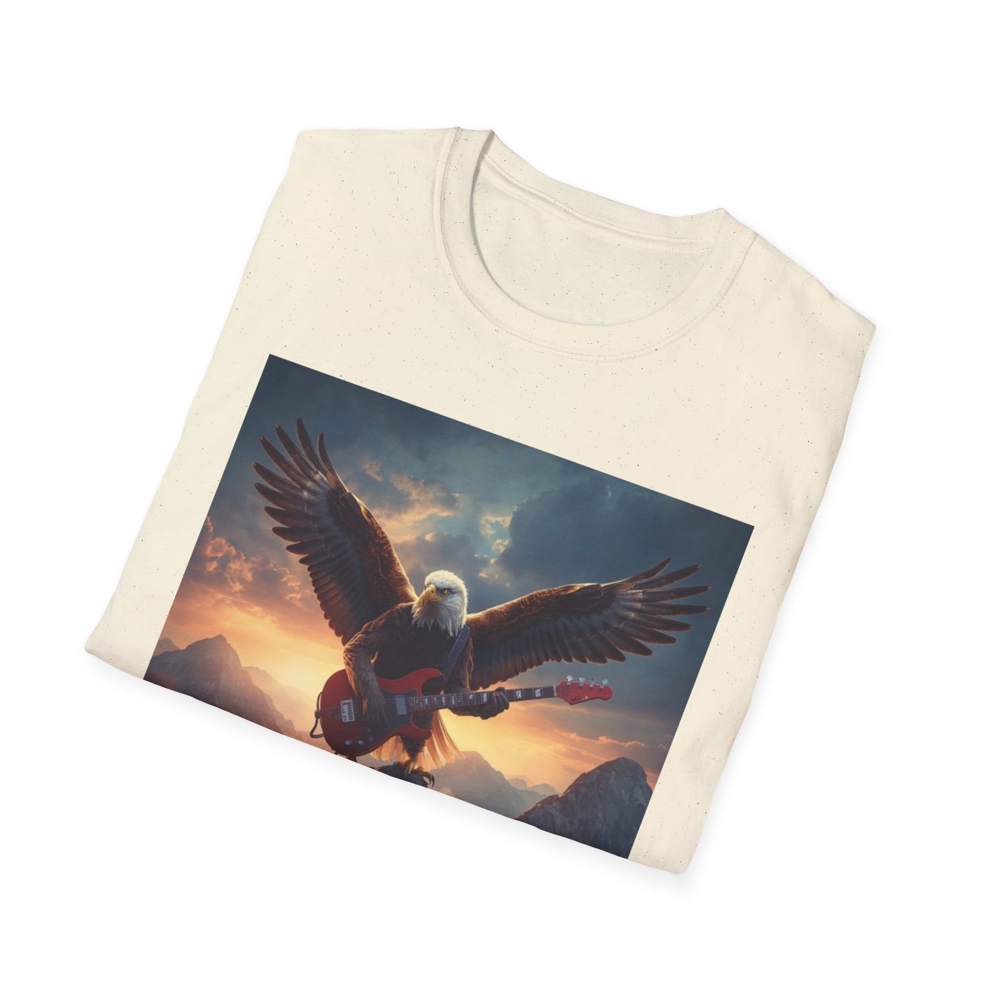 Rock & Roll Eagle T-Shirt — Born, Raised on Rock & Roll Graphic Tee