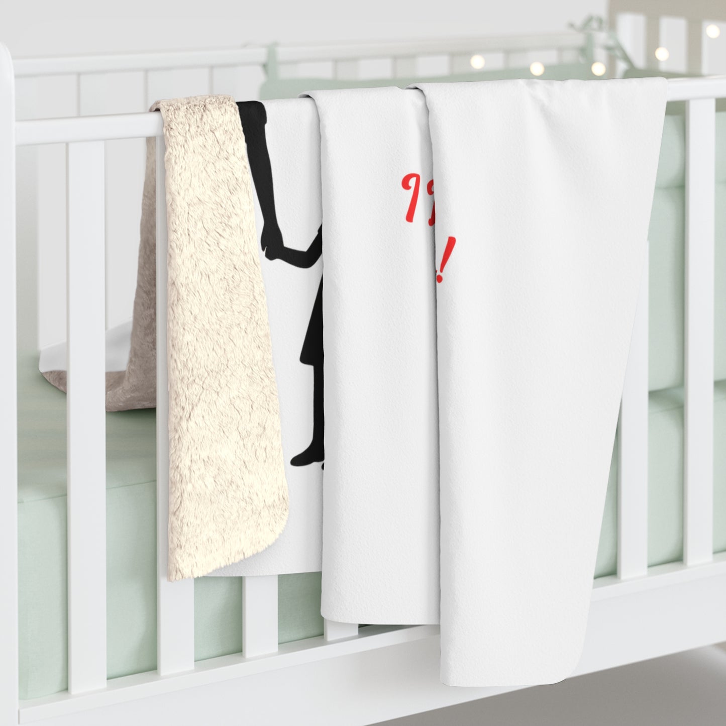 Stepped Up Dad Sherpa Fleece Blanket — "I Love You" Keepsake for Stepdads