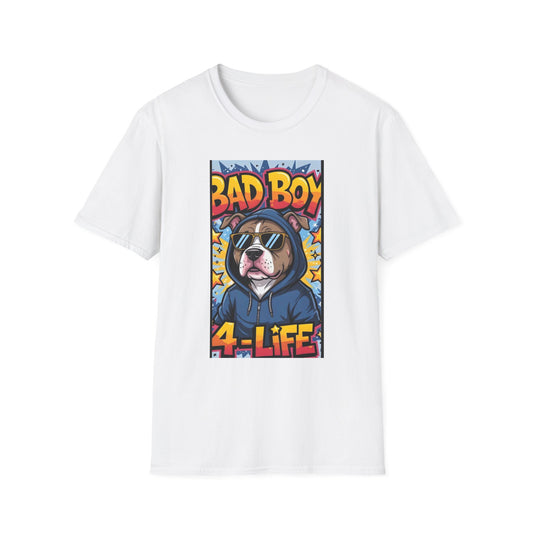 Bad Boy 4-LIFE Dog T-Shirt – Cool Pitbull Hoodie Graphic Tee