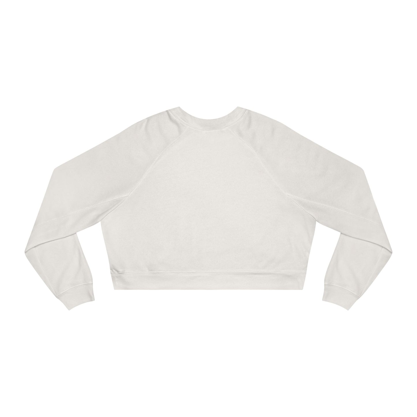 Cropped Pullover "Queen Energy" Graphic Fleece Top