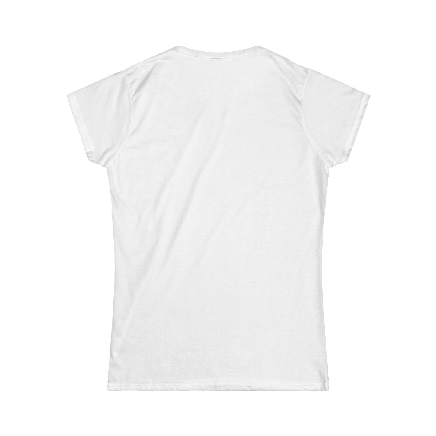 Addictive Script Tee — Women's White Graphic T-Shirt