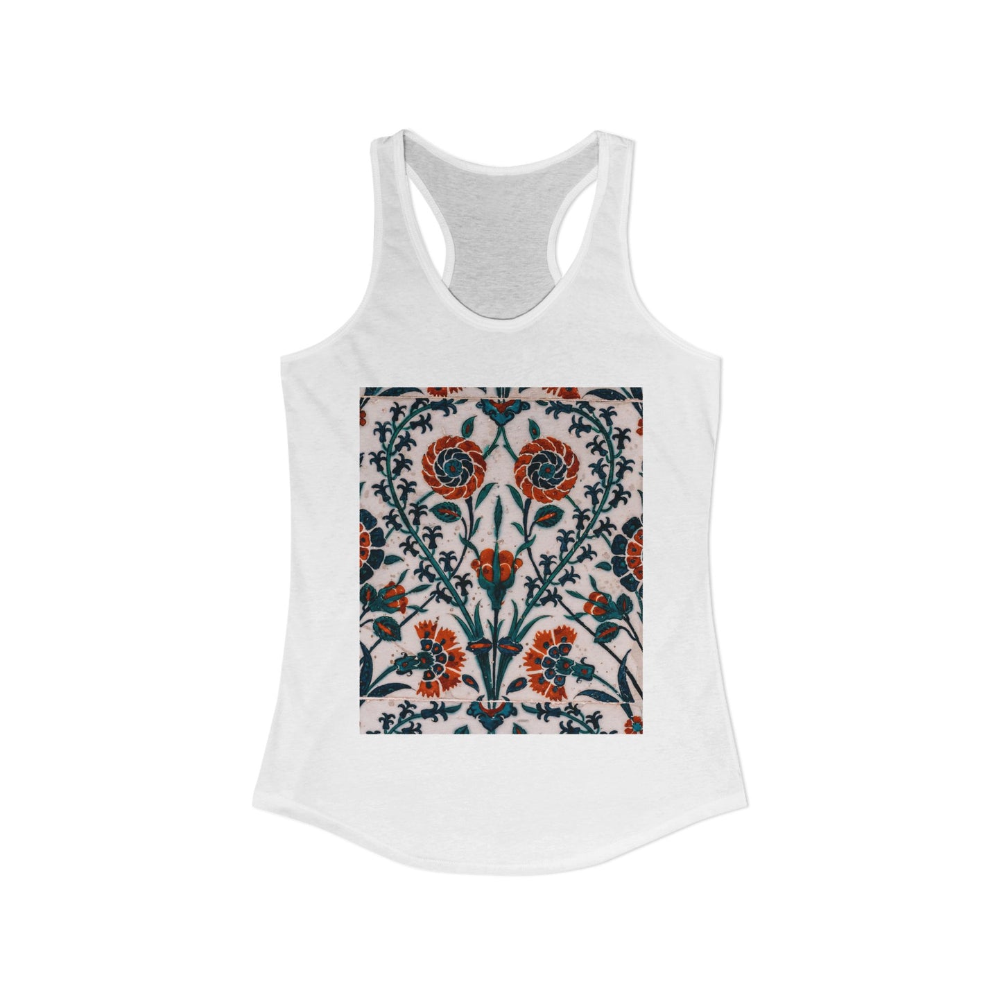 Vintage Floral Design Women's Ideal Racerback Tank