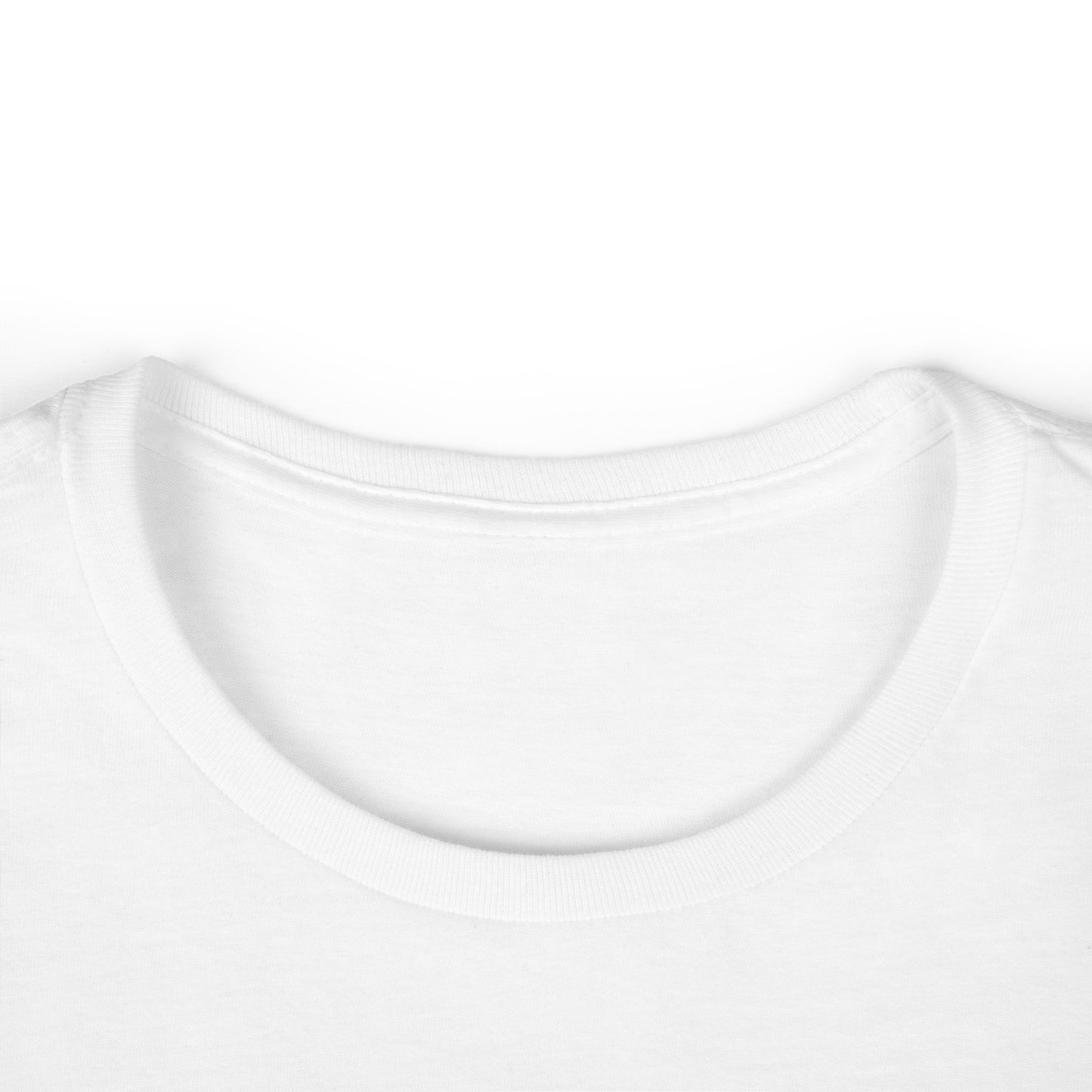 Addictive Script Tee — Women's White Graphic T-Shirt