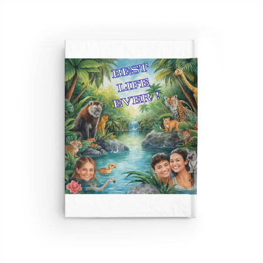 Best Life Ever  Journal — Lined Notebook with Tropical Wildlife Design