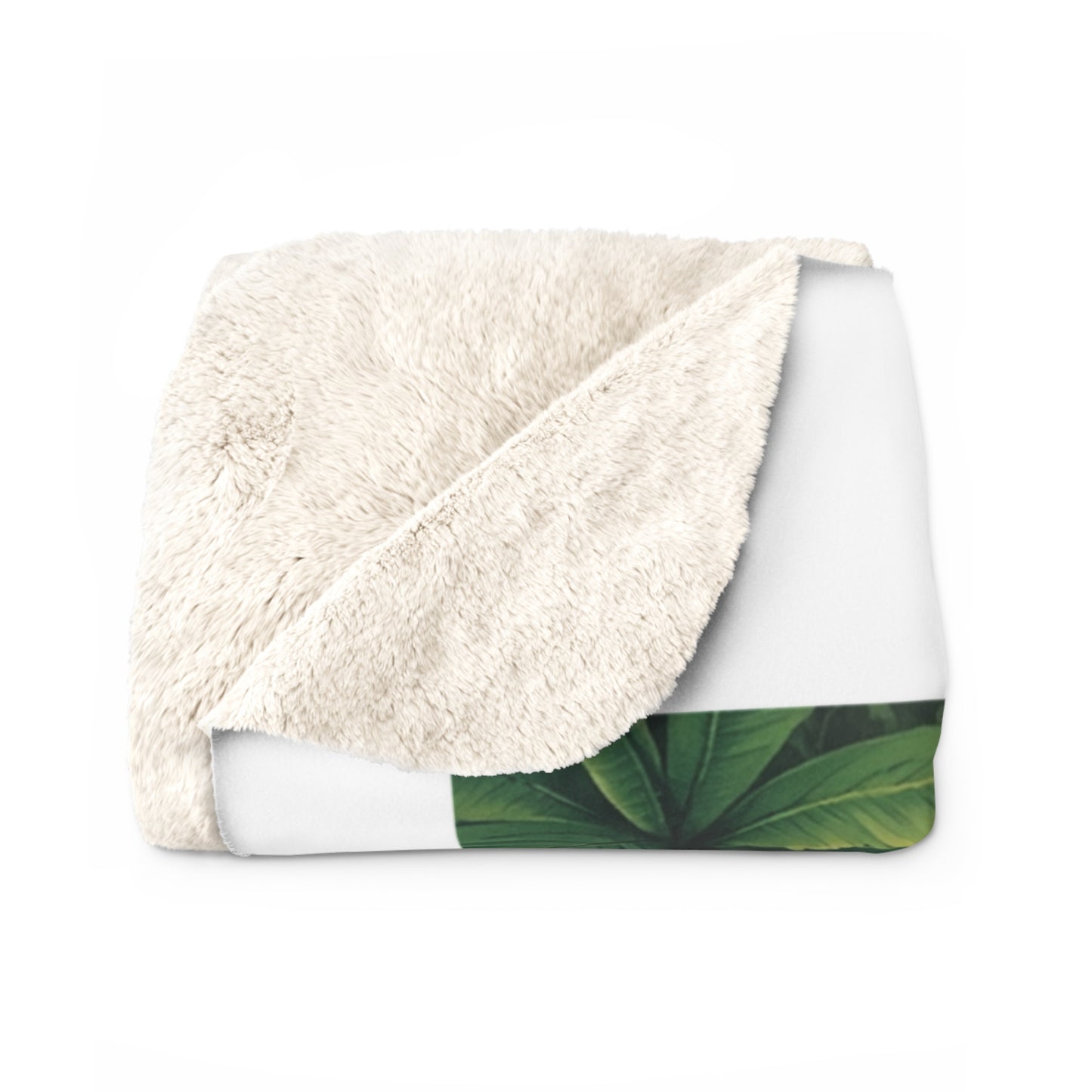"BEST LIFE EVER!" Sherpa Blanket — Personalized Tropical Animal Throw