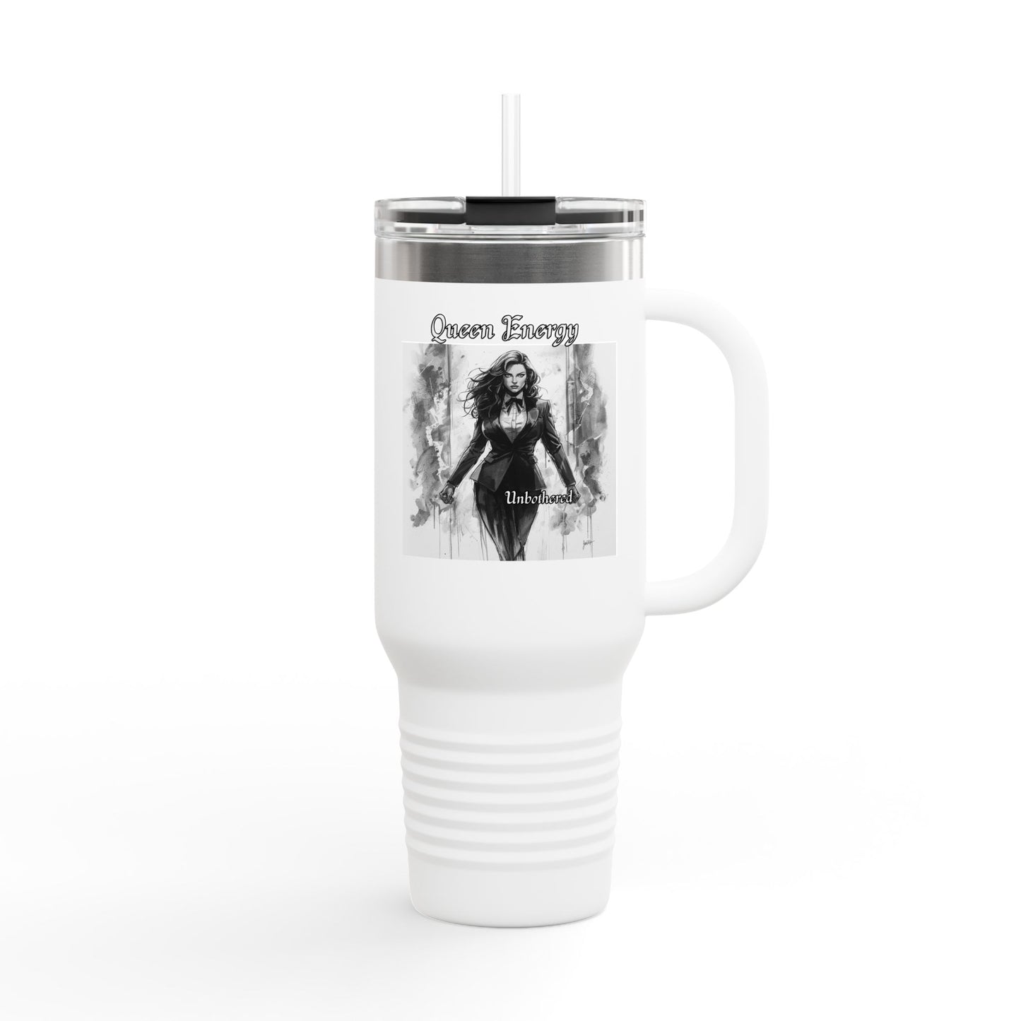 ''Queen  Energy Unbothered'' insulated Travel Mug, 40oz
