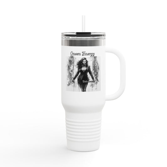 ''Queen  Energy Unbothered'' insulated Travel Mug, 40oz