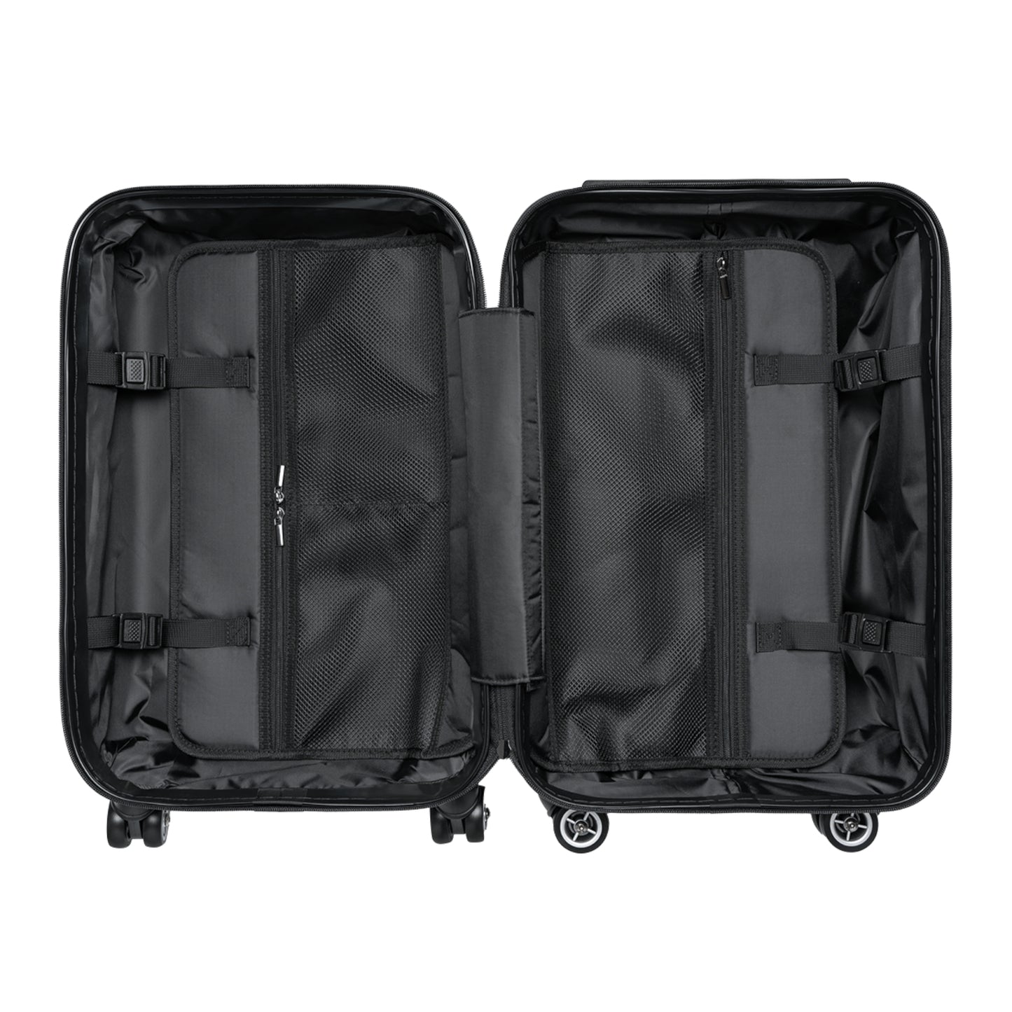 La Dolce Vita Carry-On Suitcase — Yellow Stripe Personalized Travel Luggage