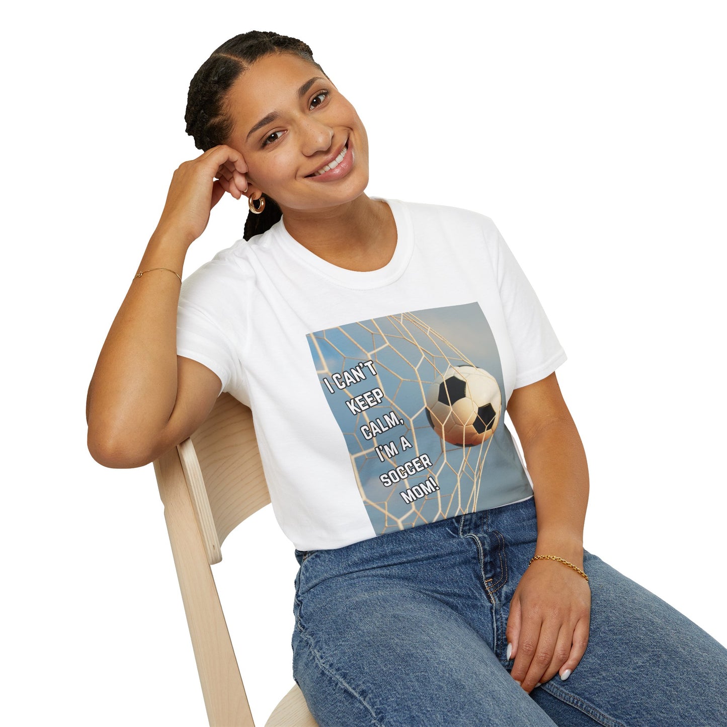 Soccer Mom T-Shirt - "I Can't Keep Calm, I'm a Soccer Mom" Graphic Tee