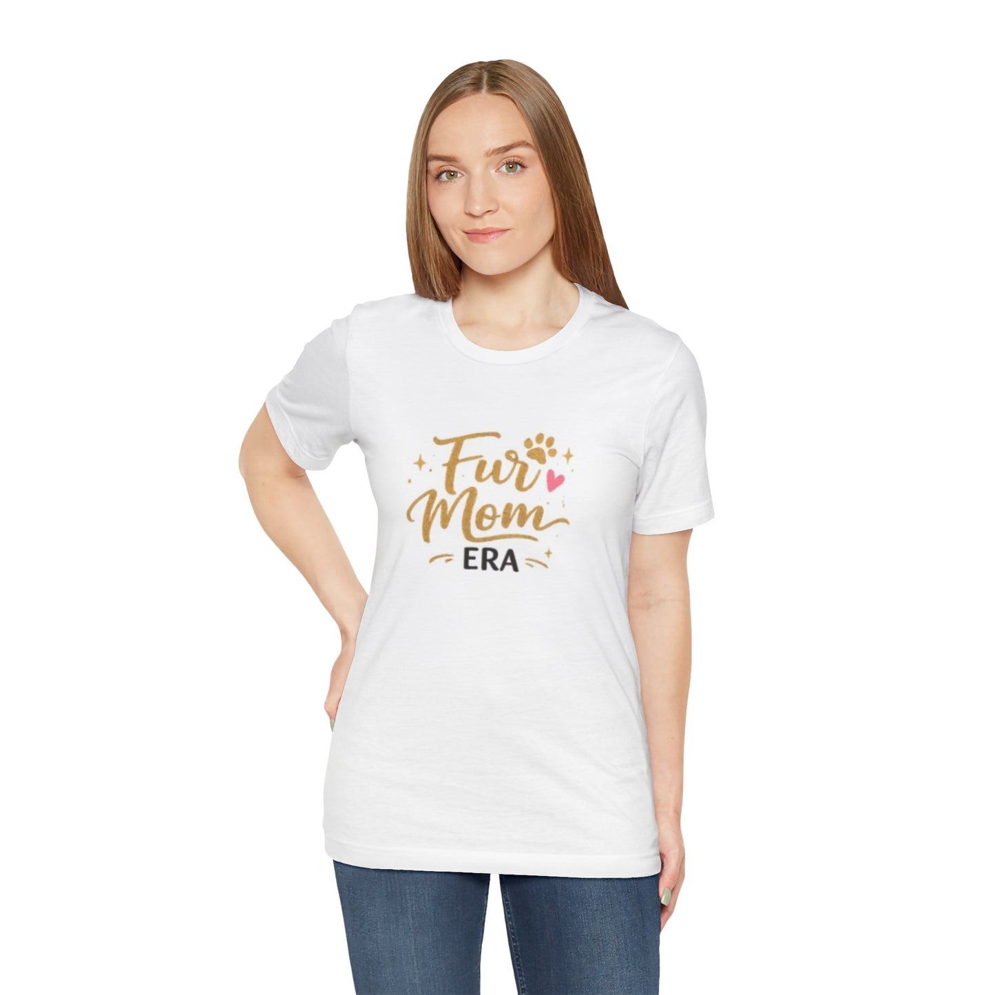 Fur Mom Era T-Shirt — Cute Paw Print Women’s Pet Mom Tee