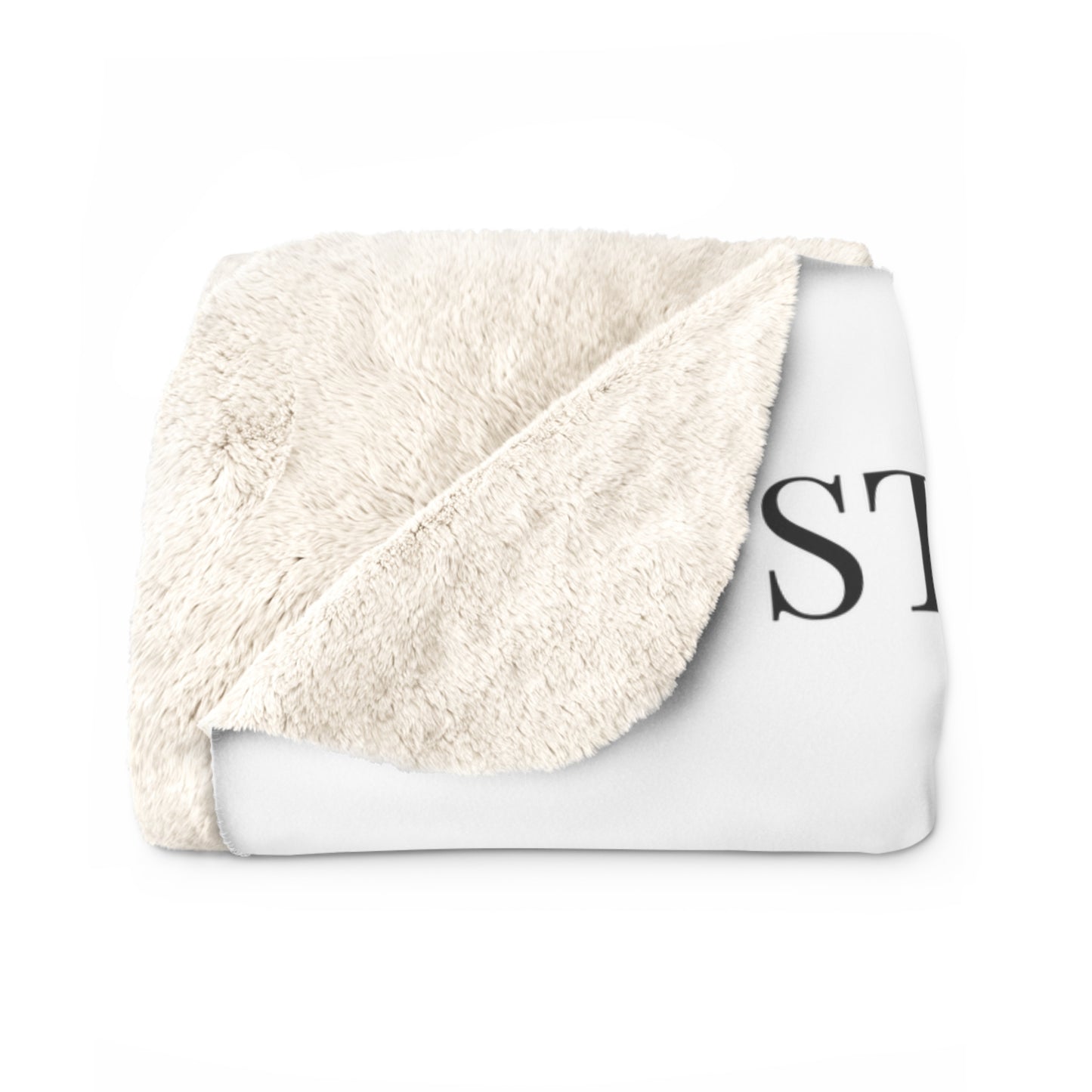 Stepped Up Dad Sherpa Fleece Blanket — "I Love You" Keepsake for Stepdads