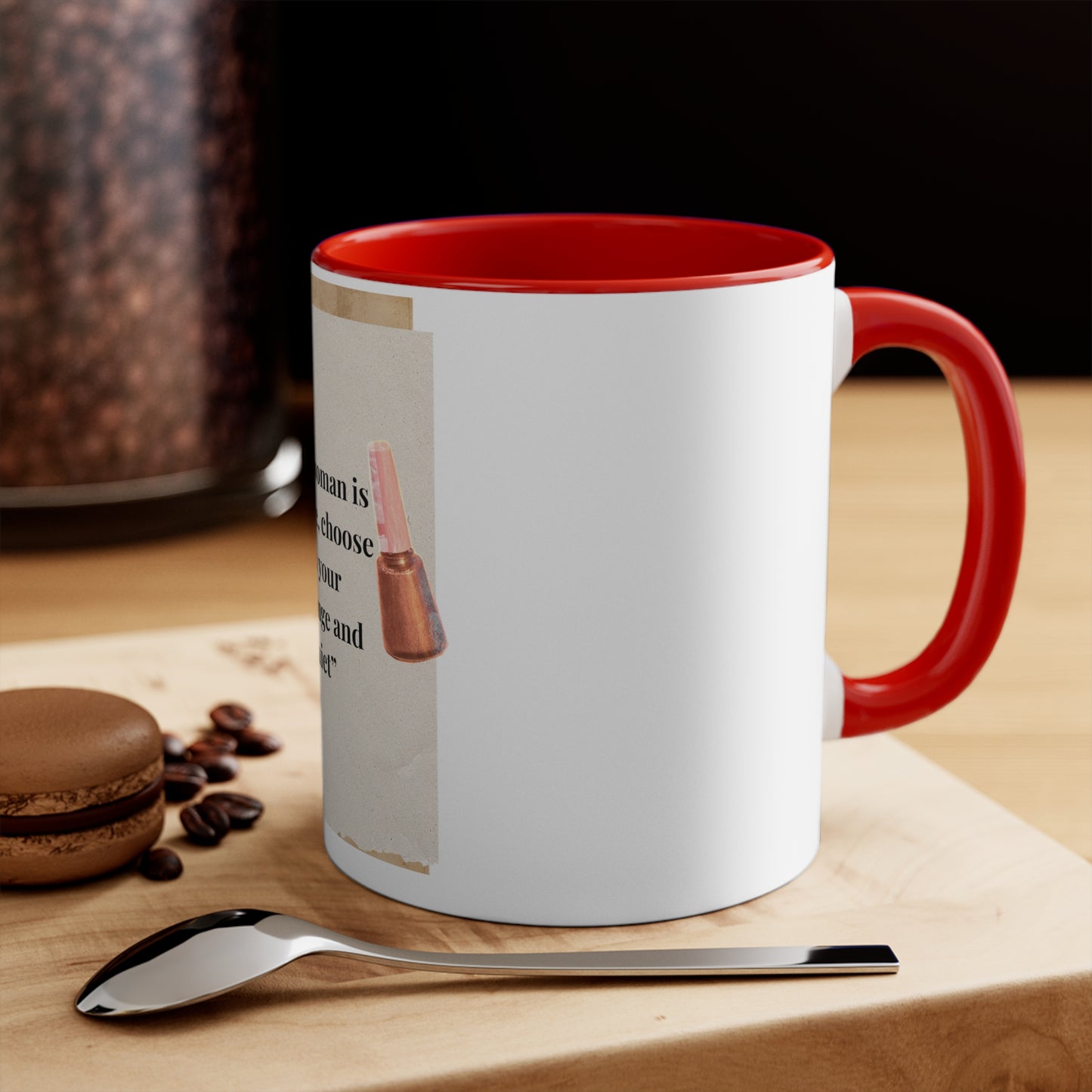 11oz Accent Mug – “Every Woman Is Expensive” Funny Makeup Quote Coffee Cup