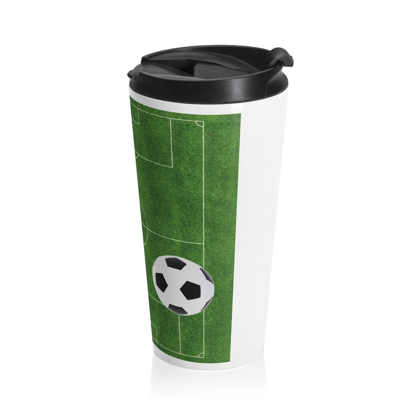 Soccer Mom Travel Mug — "I Can't Keep Calm, I'm a Soccer Mom" Stainless Steel Tumbler