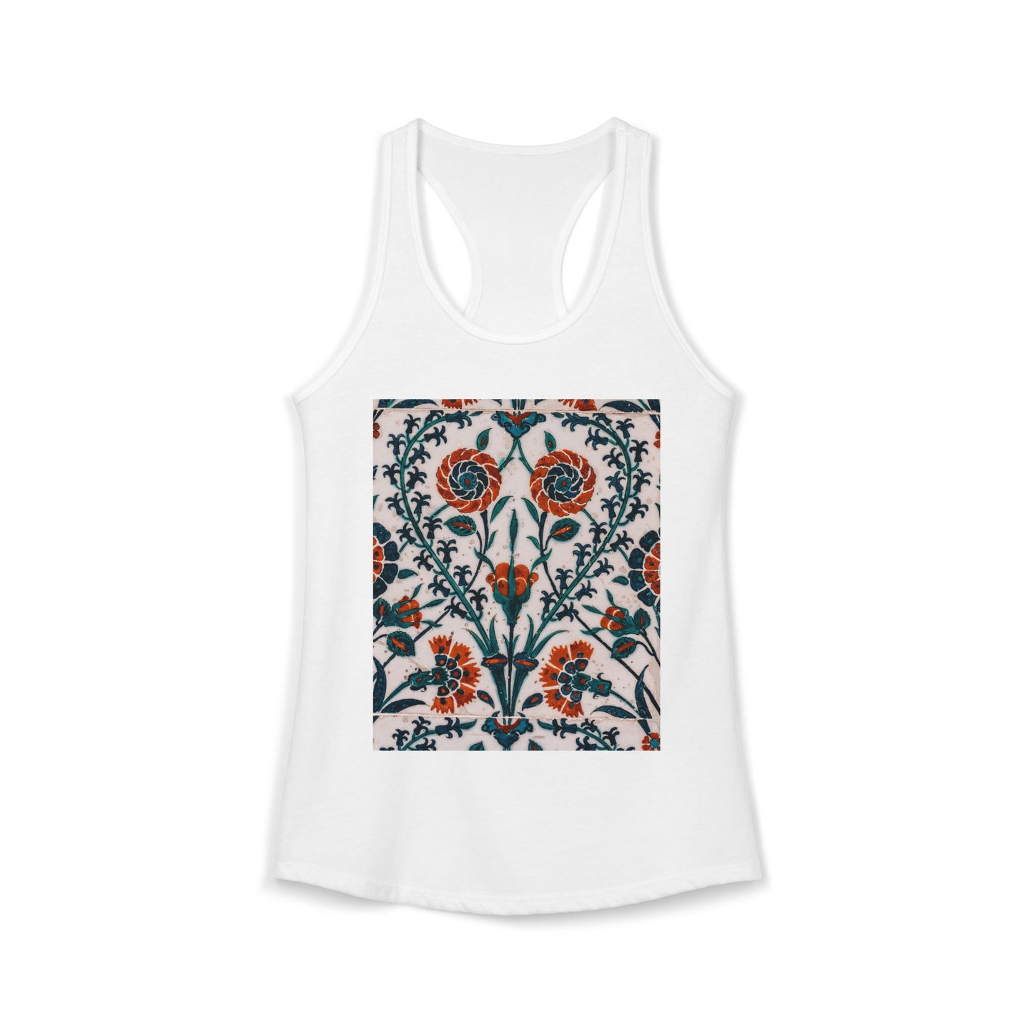 Vintage Floral Design Women's Ideal Racerback Tank