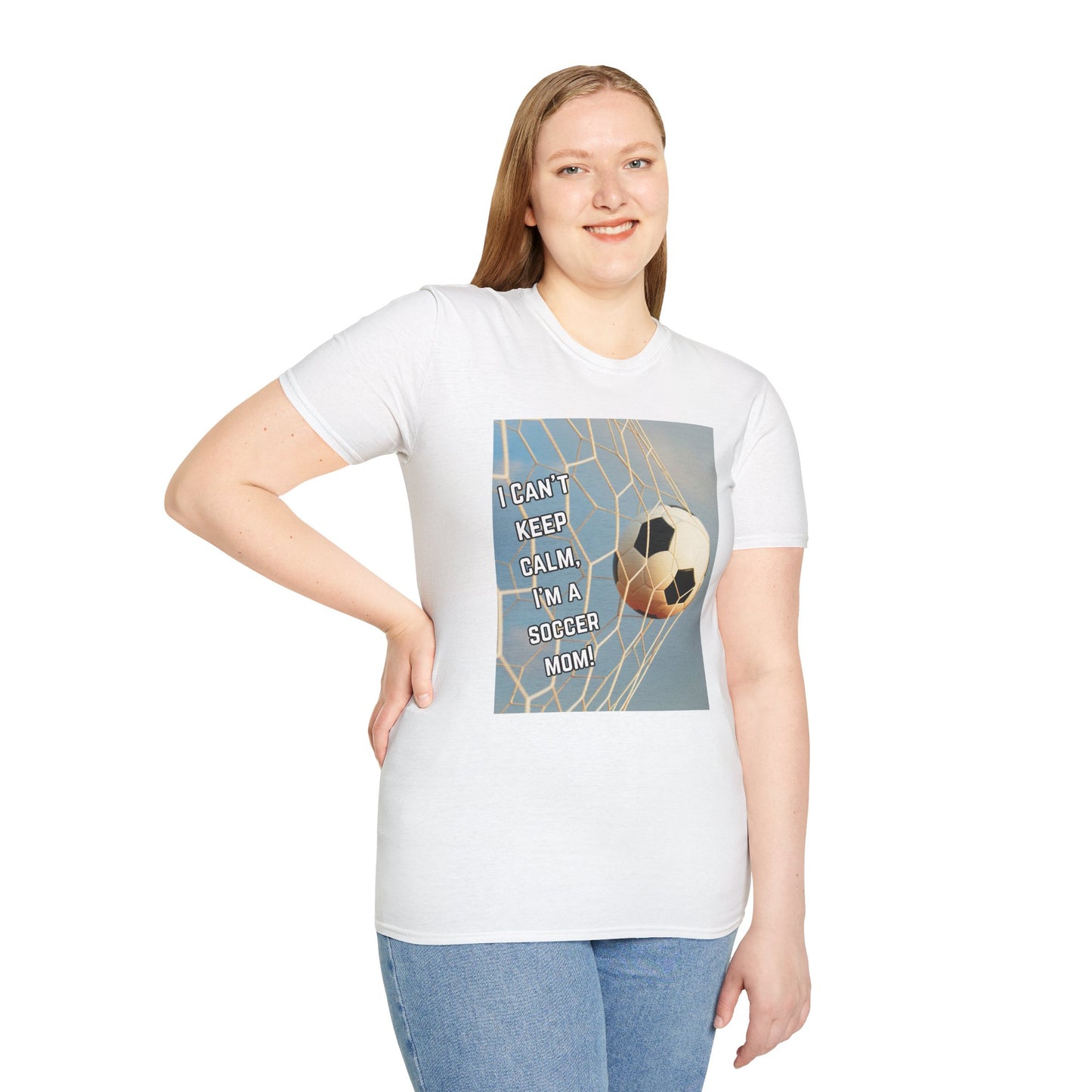 Soccer Mom T-Shirt - "I Can't Keep Calm, I'm a Soccer Mom" Graphic Tee